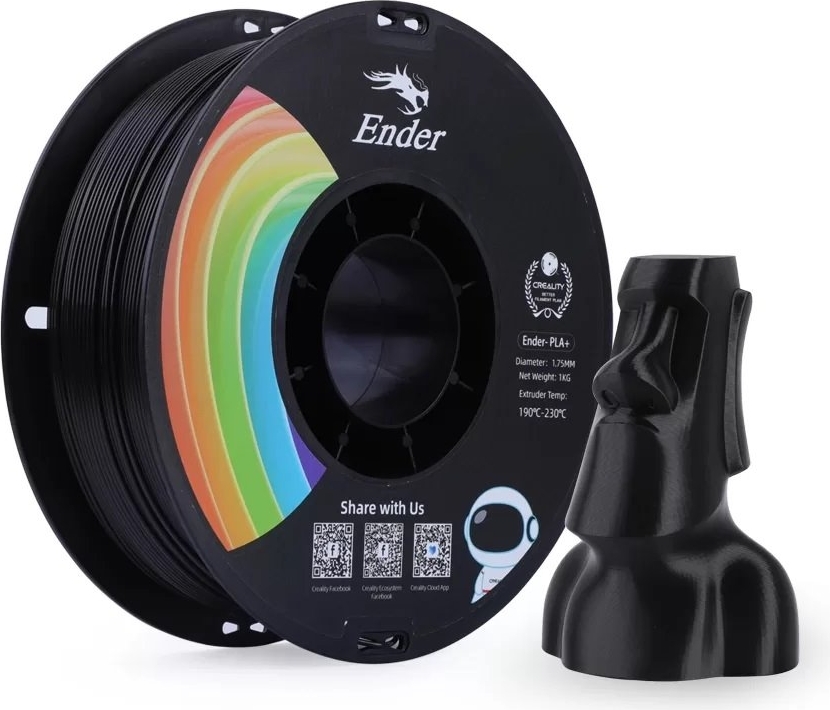 Creality Ender PLA+ Filament Siyah 1.75MM 1kg