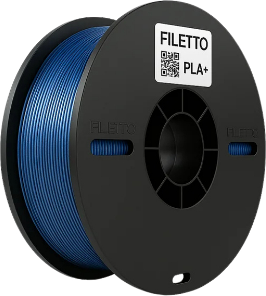 Filetto Pla+ Metalik Mavi 3D Filament 1.75MM 1kg