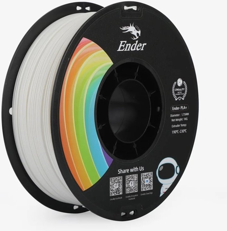 Creality Ender Pla+ Filament Beyaz 1.75MM 1kg